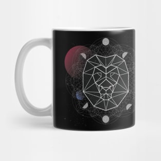 Geometric Lion Head Mug